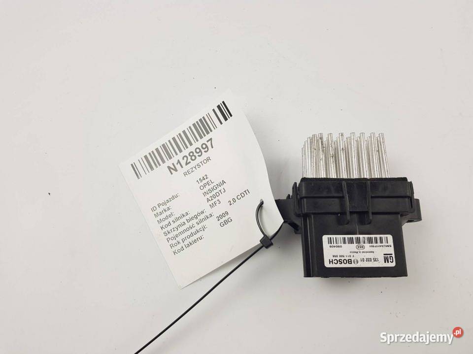 REZYSTOR 13503201 OPEL INSIGNIA A Lipno