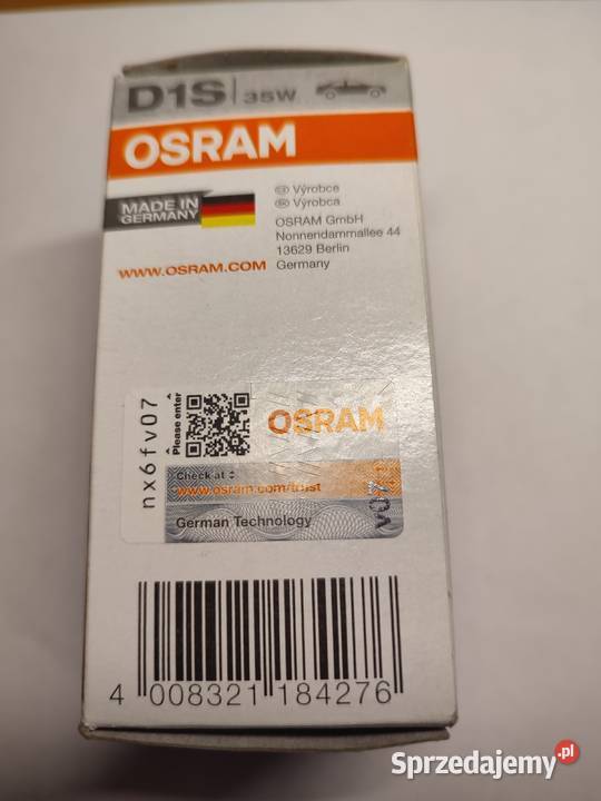 Żarówka D1S Osram Classic Xenarc 35W Xenon