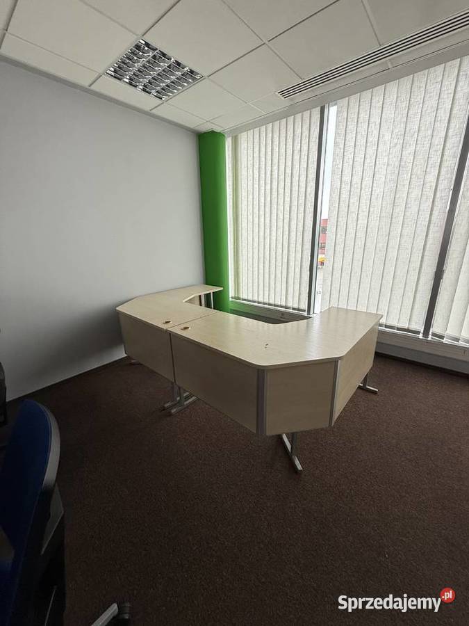 Biurka drewniane narożne biurowe