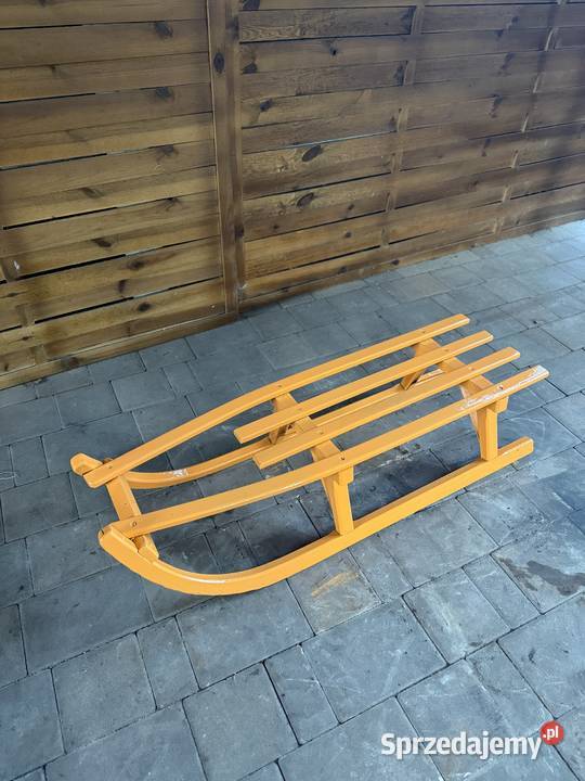 Turbo sanki drewniane pomarańczowe Solidne i Pozostałe Rybnik sprzedam