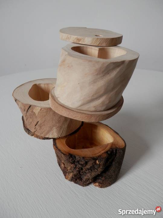 Okolicznościowe pudełeczka drewniane ręcznie Szczecinek