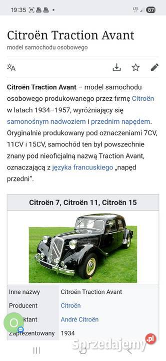 Citron Tracion Avant mazowieckie Marki