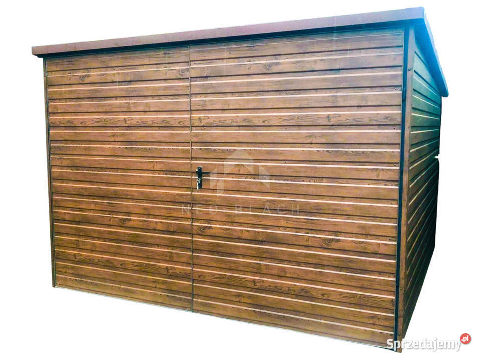 Garaż Blaszany 3x5m Brama Dwuskrzydłowa Jasny Sprzedaż Piła