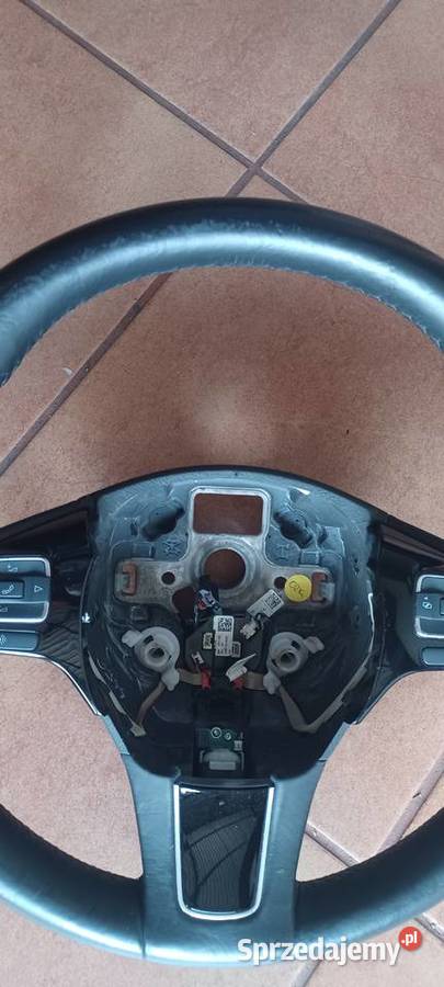 Kierownica Skóra Czarna 7P641909 Touareg osobowe wielkopolskie
