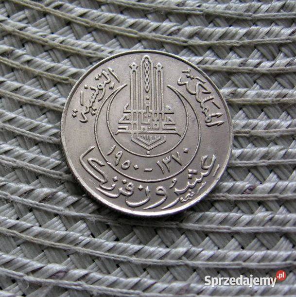 Tunezja Francuska 20 Frank 1950r Kalisz