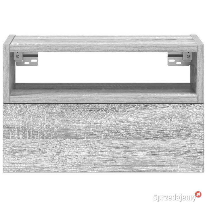 Wisząca szafka nocna szary dąb sonoma 45x26x285 Warszawa