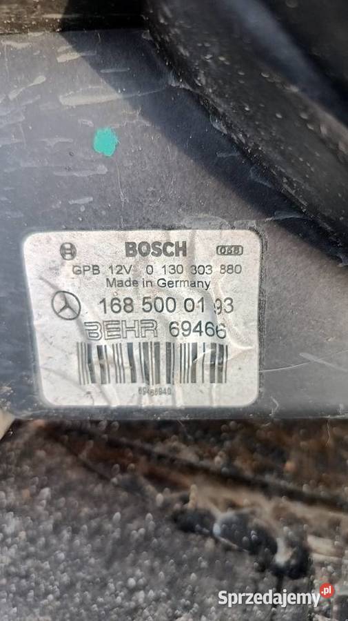 Mercedes a140 benzyna Chłodnica klimatyzacji Wentylatory chłodnic klimatyzacji Opole