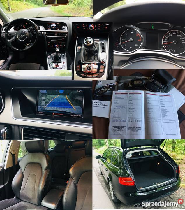 Audi A4 b8 20tdi 190 QUATTRO 2x S line Navialu18 światła przeciwmgielne Krosno