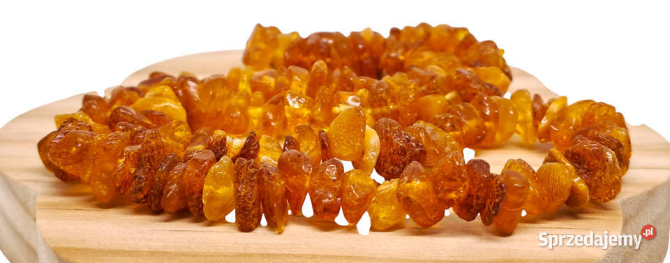 Korale z bursztynu BURSZTYN bałtycki sieczka Warszawa sprzedam