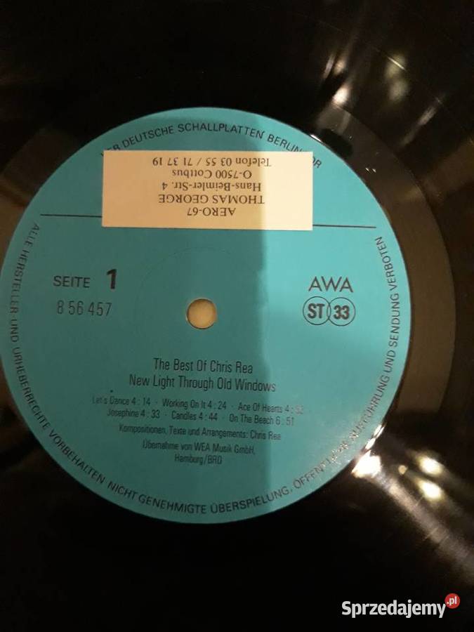 CHRIS REA Light Trough Old Windows płyta winylowa