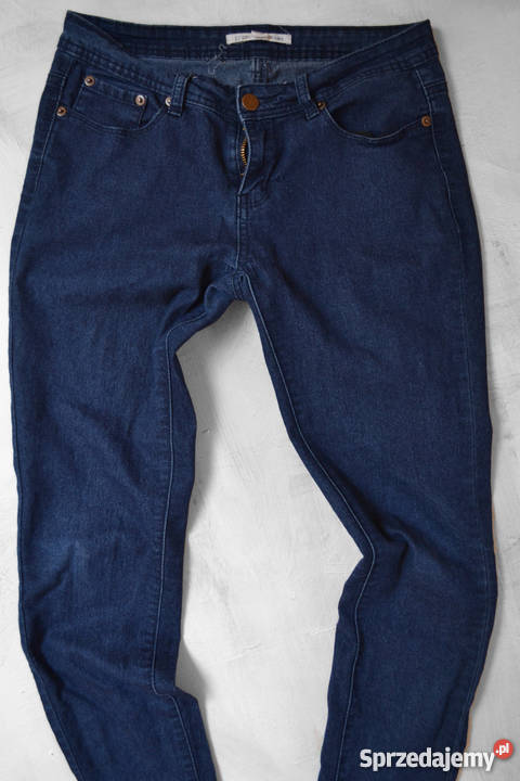 granatowe spodnie slim fit Forever 21 SM Warszawa