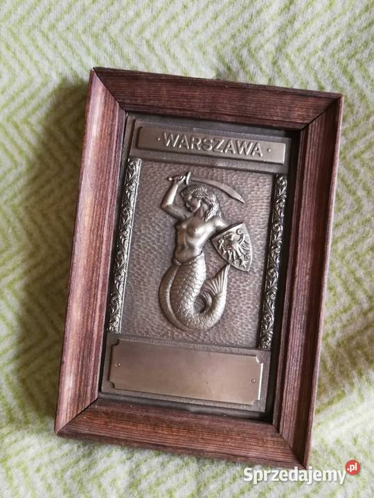Płaskorzeźba SYRENKA WARSZAWSKA metaloplastyka w Szczecin