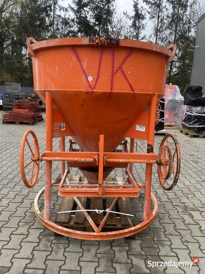 Pojemnik Zbiornik do betonu dźwigowy lej kubeł wielkopolskie