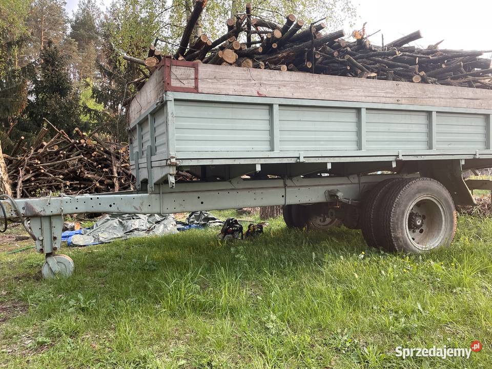Przyczepa rolnicza mocna jednoosiowa bliźniak Rolnictwo Zielona Góra