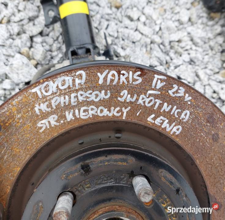 TOYOTA YARIS IV 23r MCPHERSON AMORTYZATOR Rok produkcji 2022 Zestawy hamulcowe Oleśnica