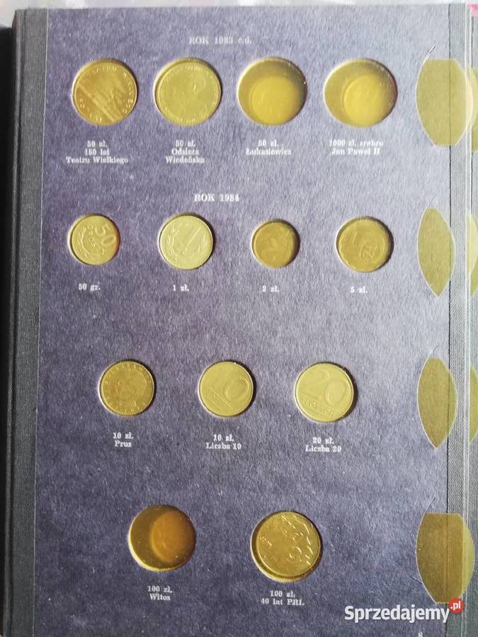 Klaser album na monety z monetami 101 19731986 sprzedam