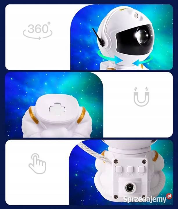 PROJEKTOR GWIAZD ASTRONAUTA Głośnik bluetooth Mikołów sprzedam