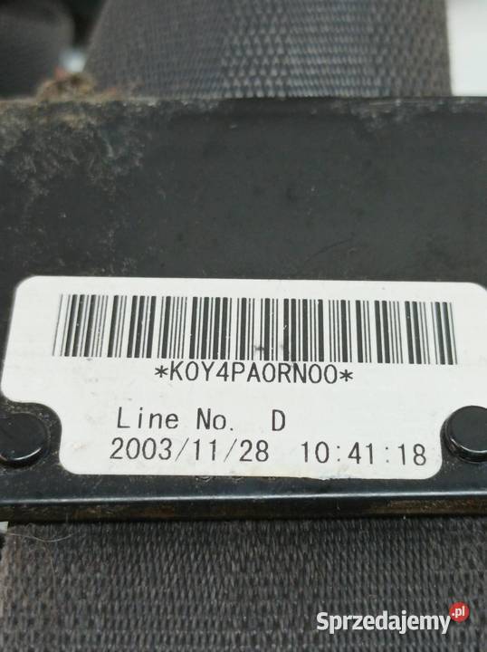 PAS BEZPIECZEŃSTWA LEWY PRAWY PRZÓD KPL Honda