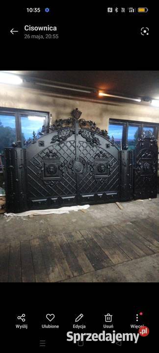 Brama wjazdowa dwuskrzydłowa furtka Ustroń