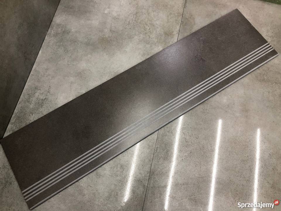 Betonowe płytki schodowe 120x30 SZARY GRAFIT Piotrków Trybunalski