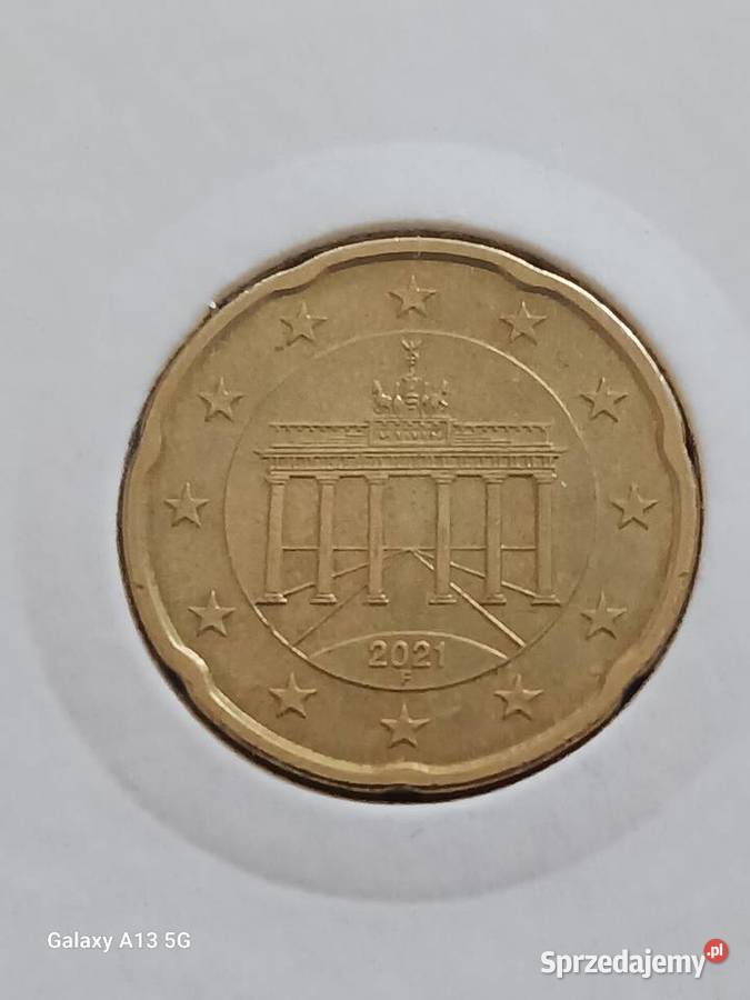 20 Eurocentów Niemcy 2021 r men F