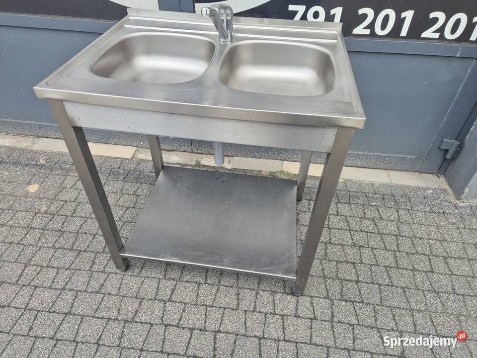 Zlew Gastronomiczny 2 Komorowy Z Półką 806085 M Ostrów Wielkopolski