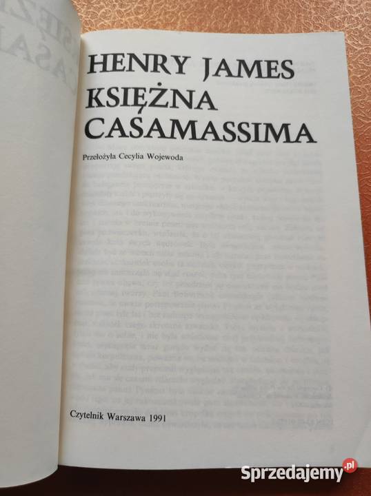 Księżna Casamassima Henry James ISBN 8306020367 Kielce