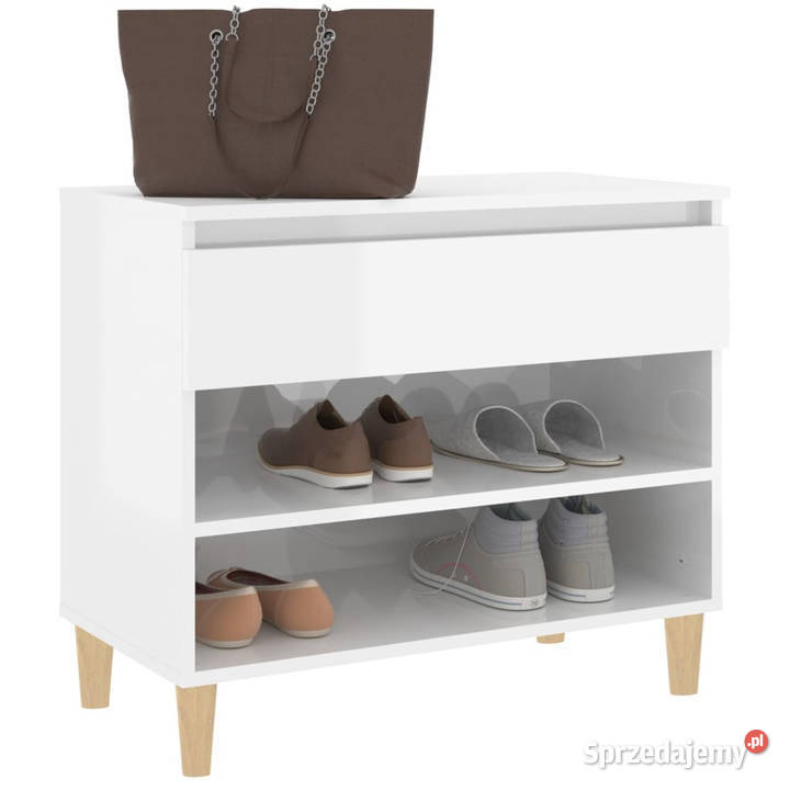 Szafka na buty wysoki połysk biała 70x36x60 mazowieckie Warszawa