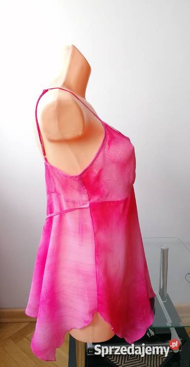 ELEGANCKI RÓŻOWY ASYMETRYCZNY TOP HM R4648 H&M łódzkie Łódź