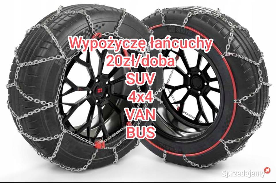 Łańcuchy śniegowe na koła SUV VAN BUS 4x4 Łańcuchy śniegowe Pawłowice sprzedam