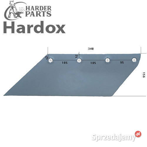 Lemiesz 300hektarów HARDOX 18121L części do Części zamienne Suwałki