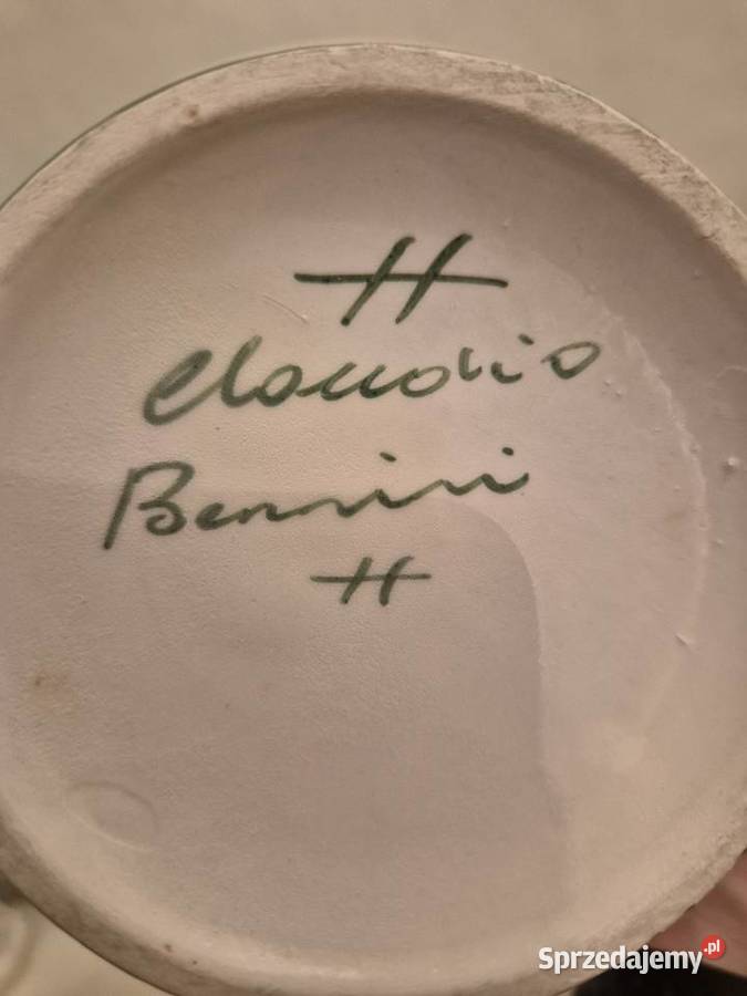 Włoski komplet ceramiczny ręcznie malowanylata