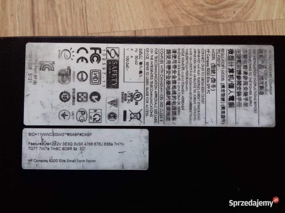 SFF HP Compaq 8200 Elite SFF PC 1495 i32100 SSD kujawsko-pomorskie Bydgoszcz