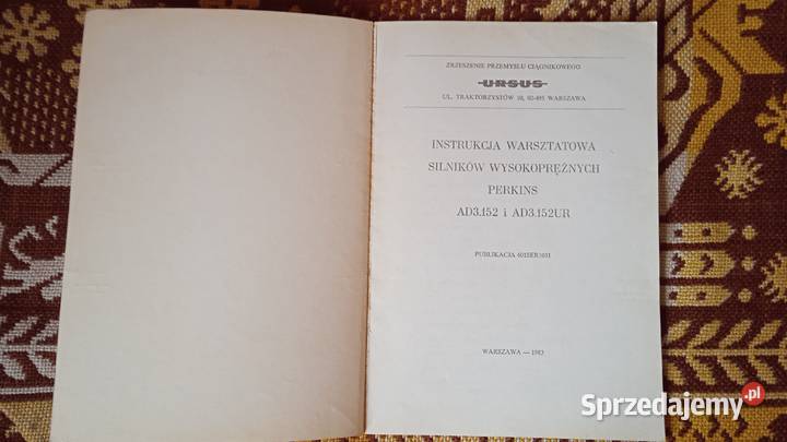 Instrukcja napraw silników Perkins AD3152 i Lublin