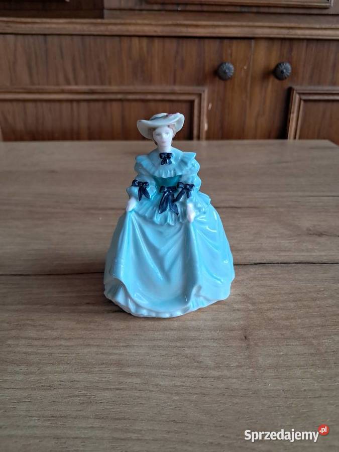 Miniaturowa figurka wykonana Coalport England Porcelana i szkło Biłgoraj
