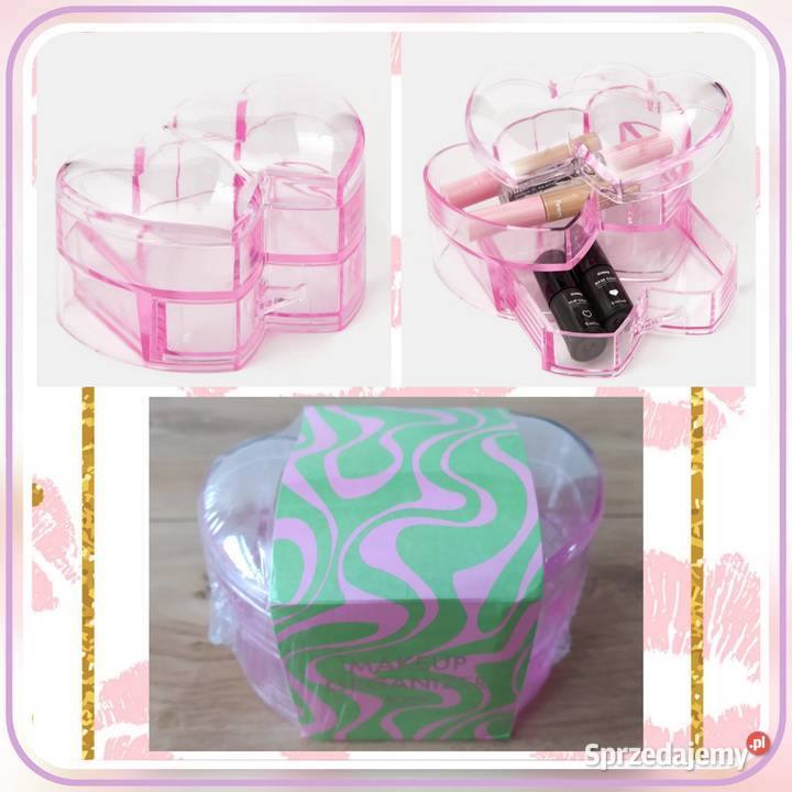 Zestaw beauty organizer szufladki serce zachodniopomorskie Koszalin