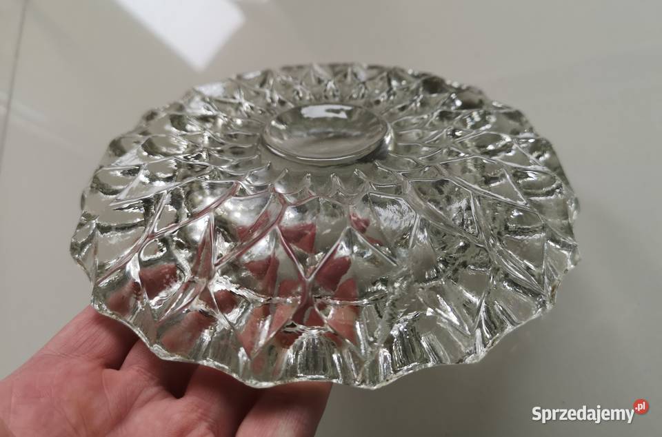 Popielniczka kryształowa vintage PRL kujawsko-pomorskie