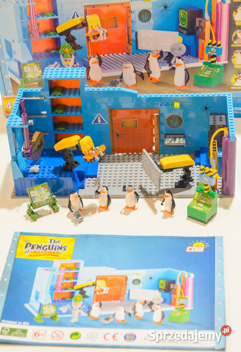 Klocki Cobi Pingwiny z Madagaskaru Sekretna baza śląskie Częstochowa