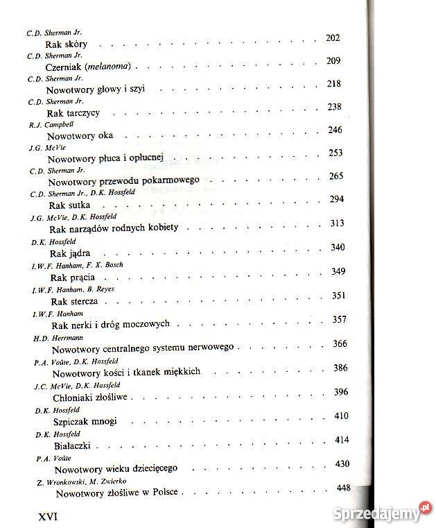 Podręcznik onkologii klinicznej Hossfeld fa kujawsko-pomorskie Bądkowo