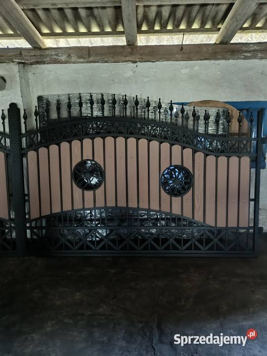 Brama Wjazdowa Dwuskrzydłowa Kuta Pręt Pełny Starachowice