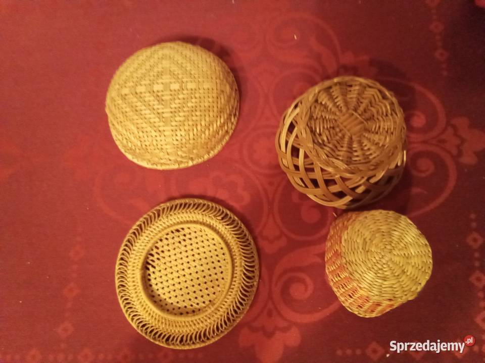 Wikilinowe małe koszyczki podstawki komplet Warszawa