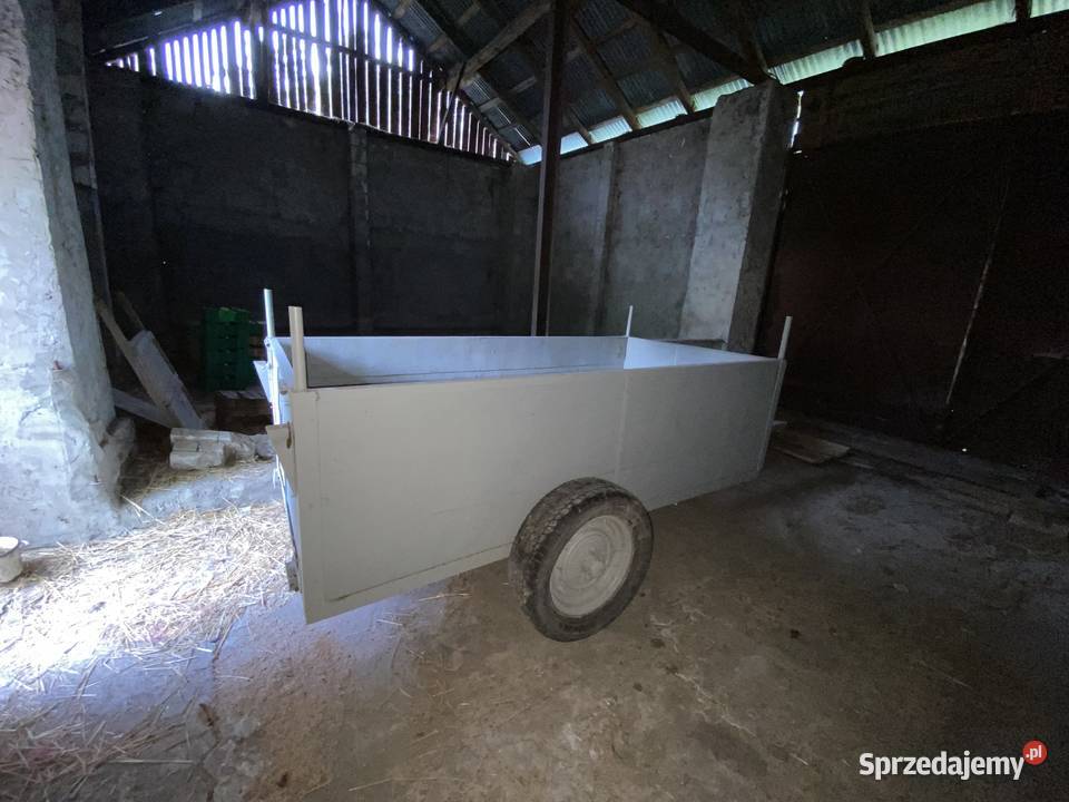 Przyczepa jednoosiowa nieuszkodzony Gnojno