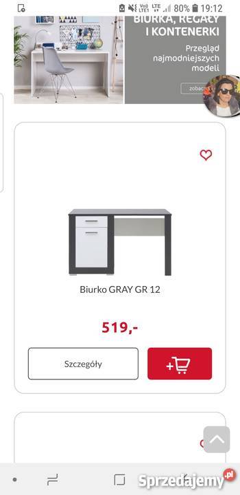 Biurko Agata meble Niedrzwica Duża sprzedam