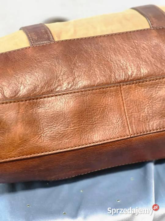 Torba Aktówka FOSSIL Vintage Skóra Naturalna i żółty/złoty Warszawa
