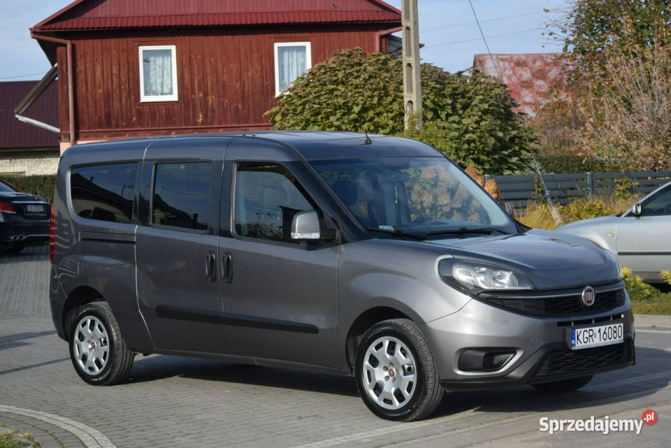 Fiat Doblo 14 TB Maxi 5Osobowy Klima 2019 Stan szary podkarpackie Majdan Sieniawski