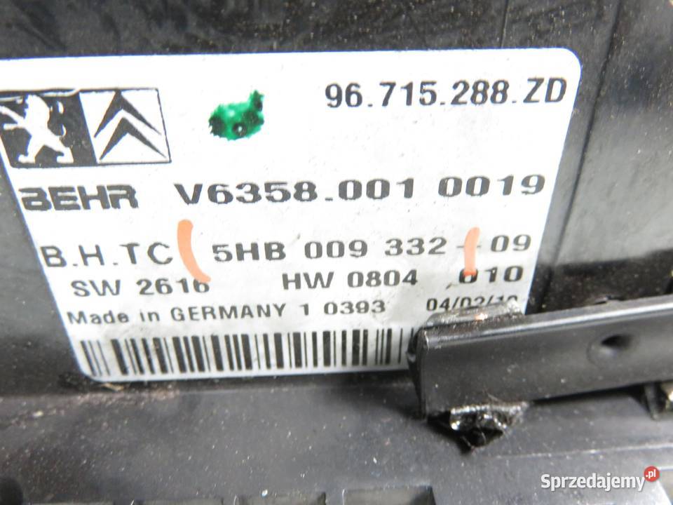 KLIMATRONIK CITROEN C5 III RD 5HB00933209