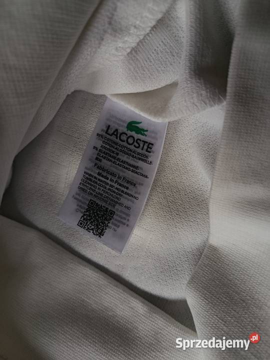 Komplet dresowy Lacoste Tracksuit biały rozmiar sprzedam