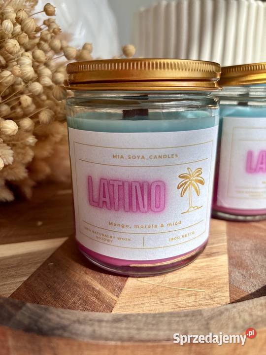 Świeca sojowa LATINO Morela Mango Miód MiA Soya Radzymin sprzedam