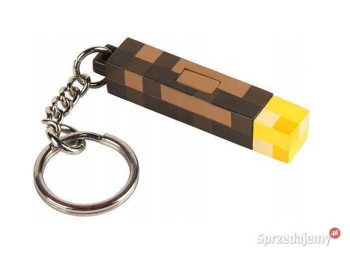 MINECRAFT brelok mini lampka latarka led Figurki śląskie sprzedam