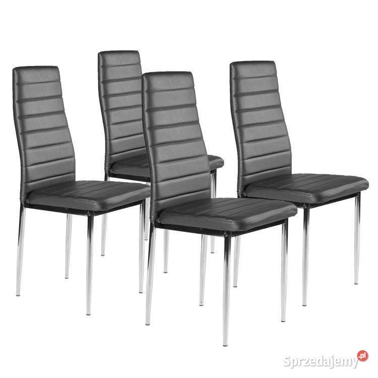 Krzesła z ekoskóry do salonu i jadalni 4 Bielsk Podlaski sprzedam